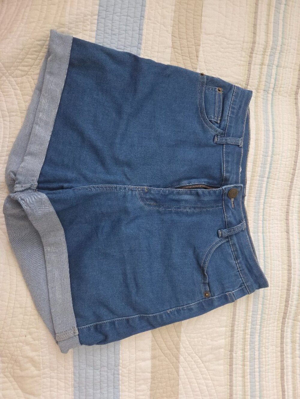 Born Primitive Flex Stretchy Mom Jean Short - L